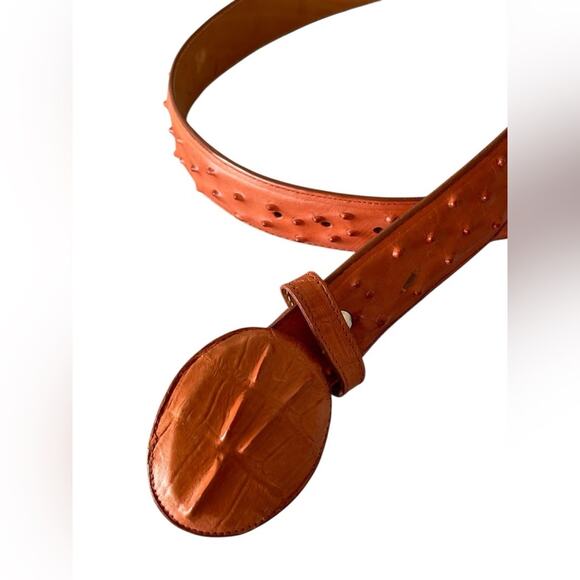 Grand lider Ostrich Elegant Leather Belt Size:34